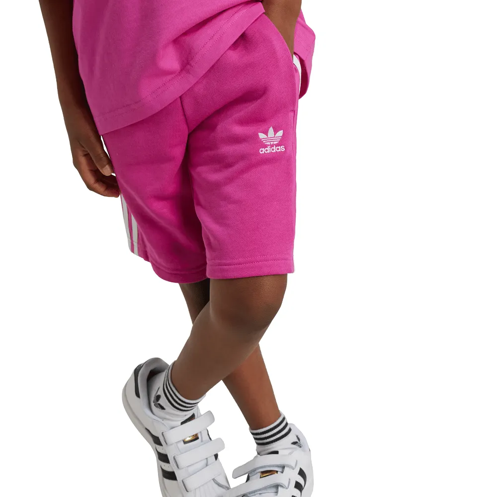 adidas Childrens Adicolor Short Tee Set - Semi Lucid Fuchsia