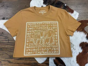 ARIAT WOMENS LONGHORN BRAND T SHIRT