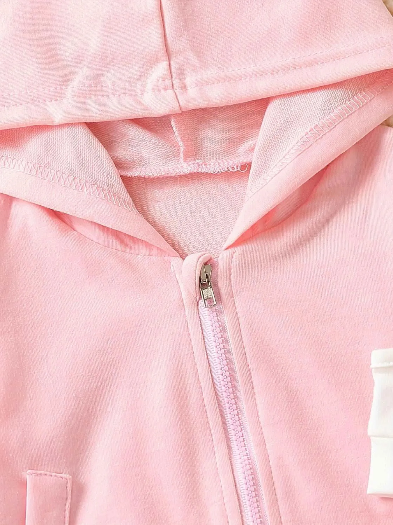 Baby Girls 3pcs Hooded Zipper Jacket, Tank Top and Pants Tracksuit