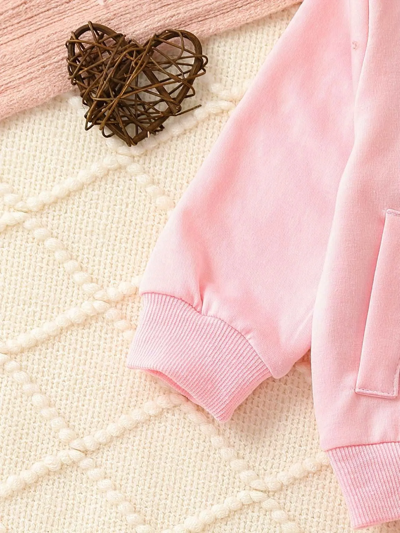 Baby Girls 3pcs Hooded Zipper Jacket, Tank Top and Pants Tracksuit
