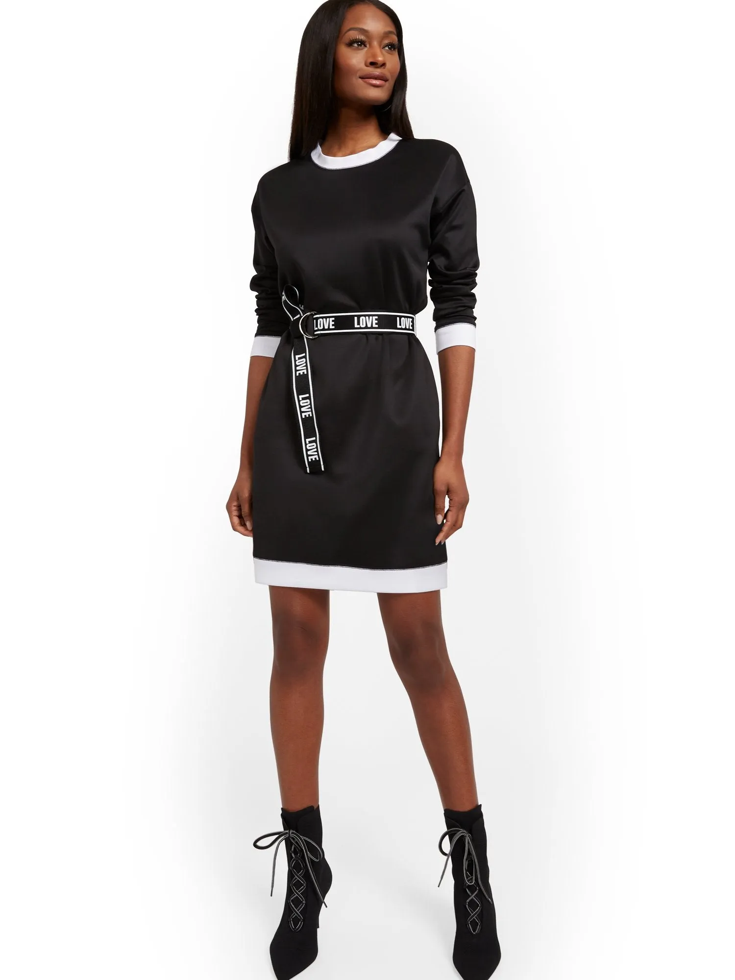 Belted Shift Dress