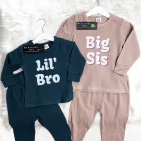 Big Sis & Lil' Bro Vivid Logo 2 Piece Tracksuit Sets