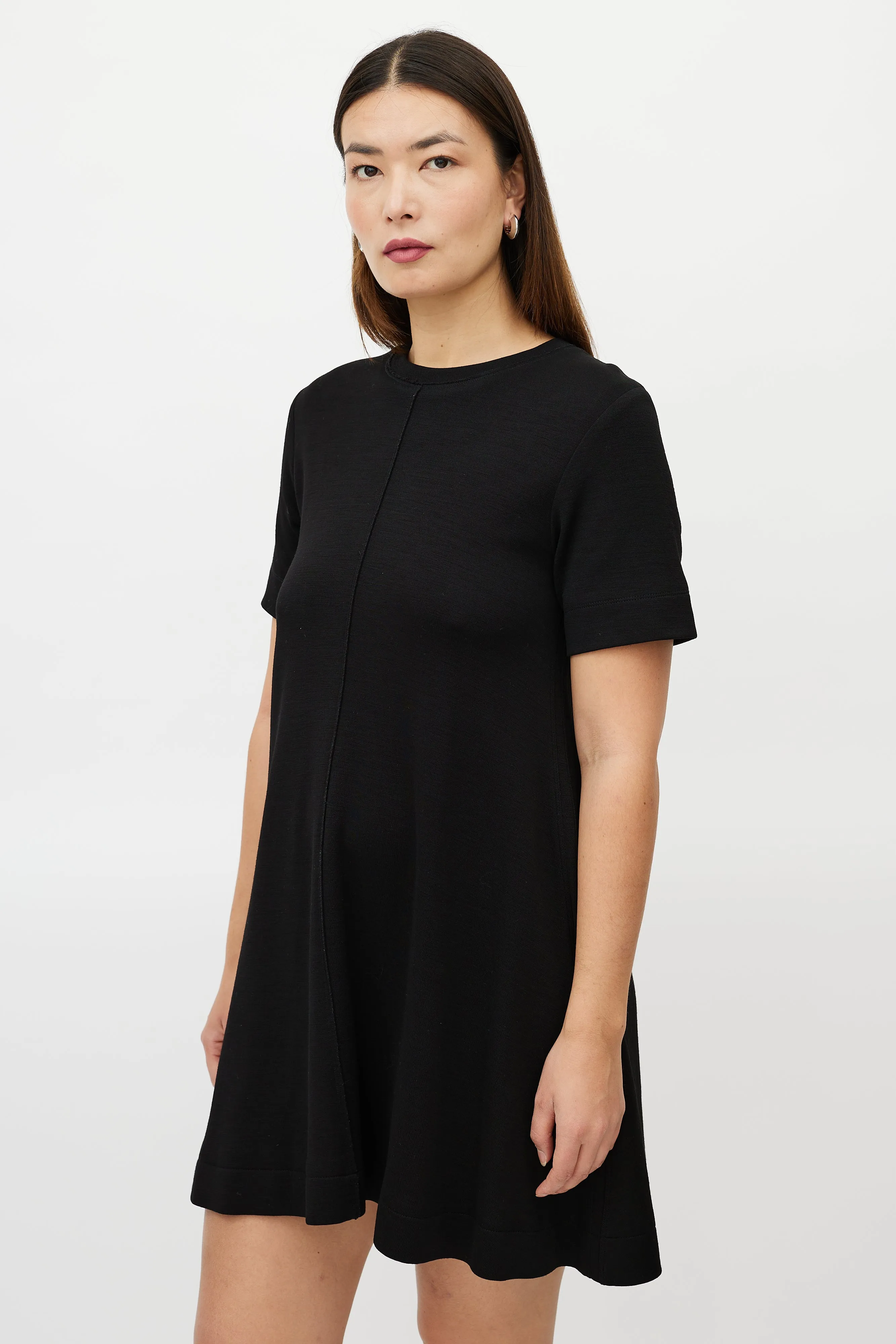 Black Side Bow Shift Dress