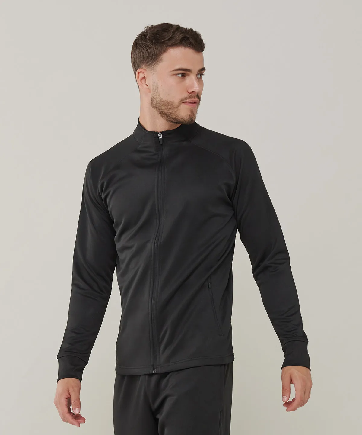 Black/Red - Knitted tracksuit top