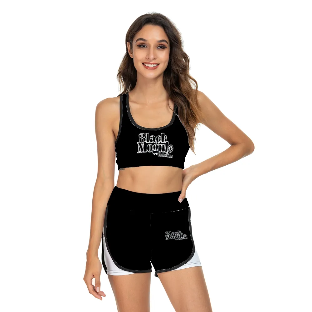 BMCLUB Women's Activewear Racerback Bra & Shorts Set