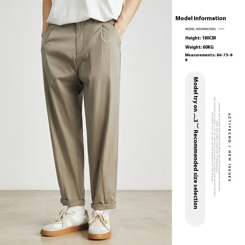 Cool Tencel Pants Summer Thin Casual Pants