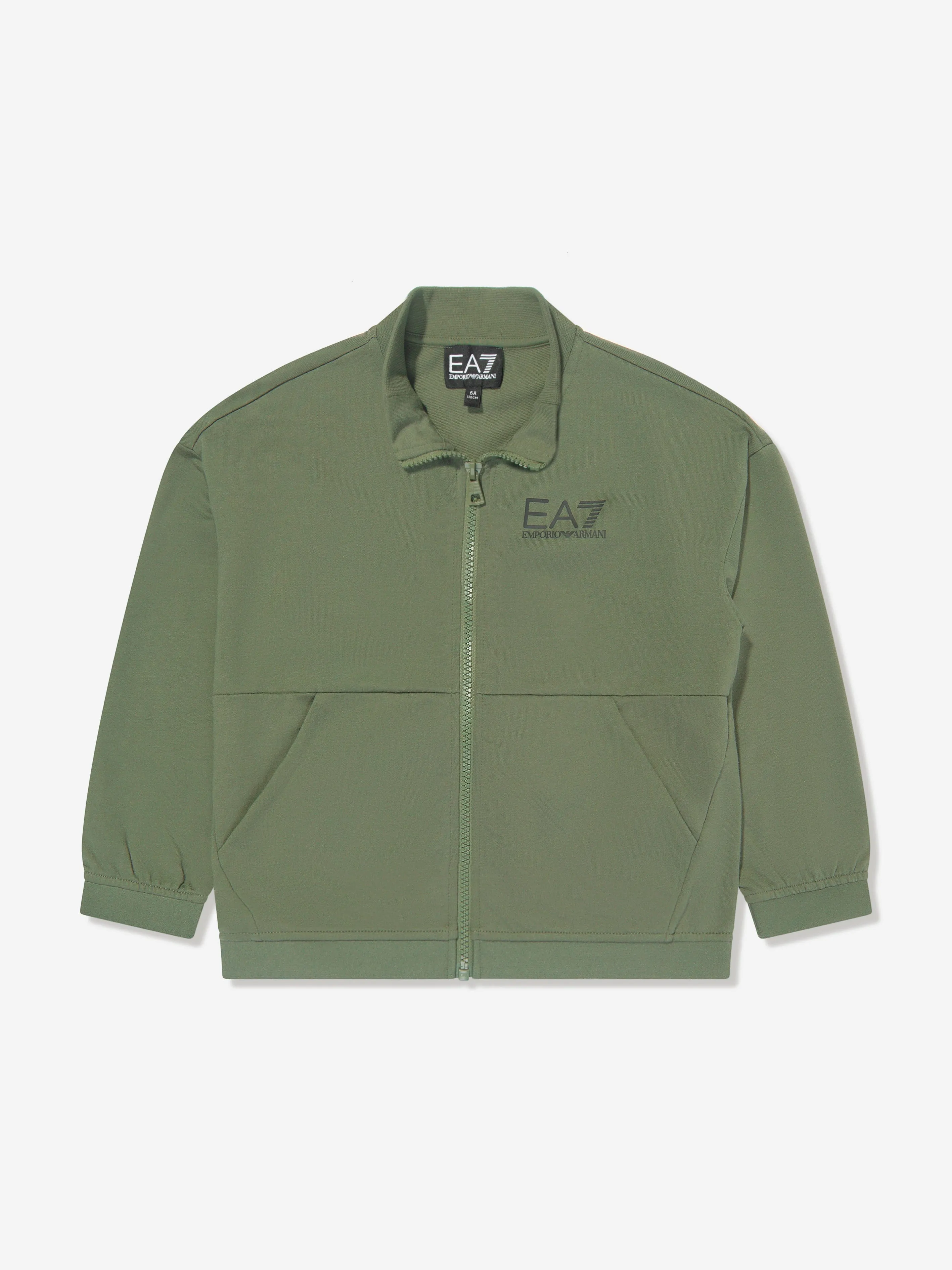 EA7 Emporio Armani Boys Logo Tracksuit in Green