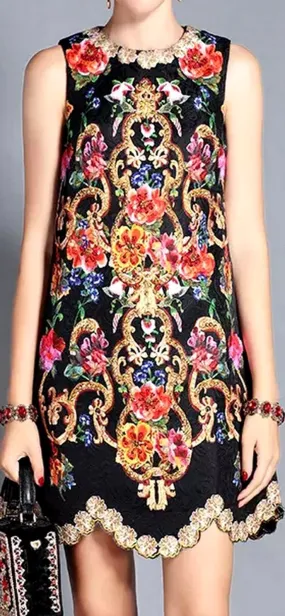Embellished Shift Dress