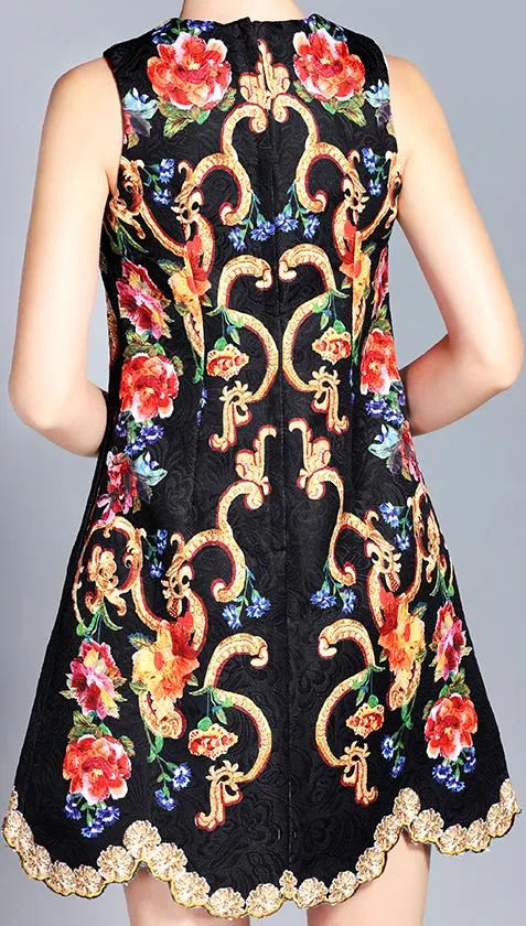 Embellished Shift Dress