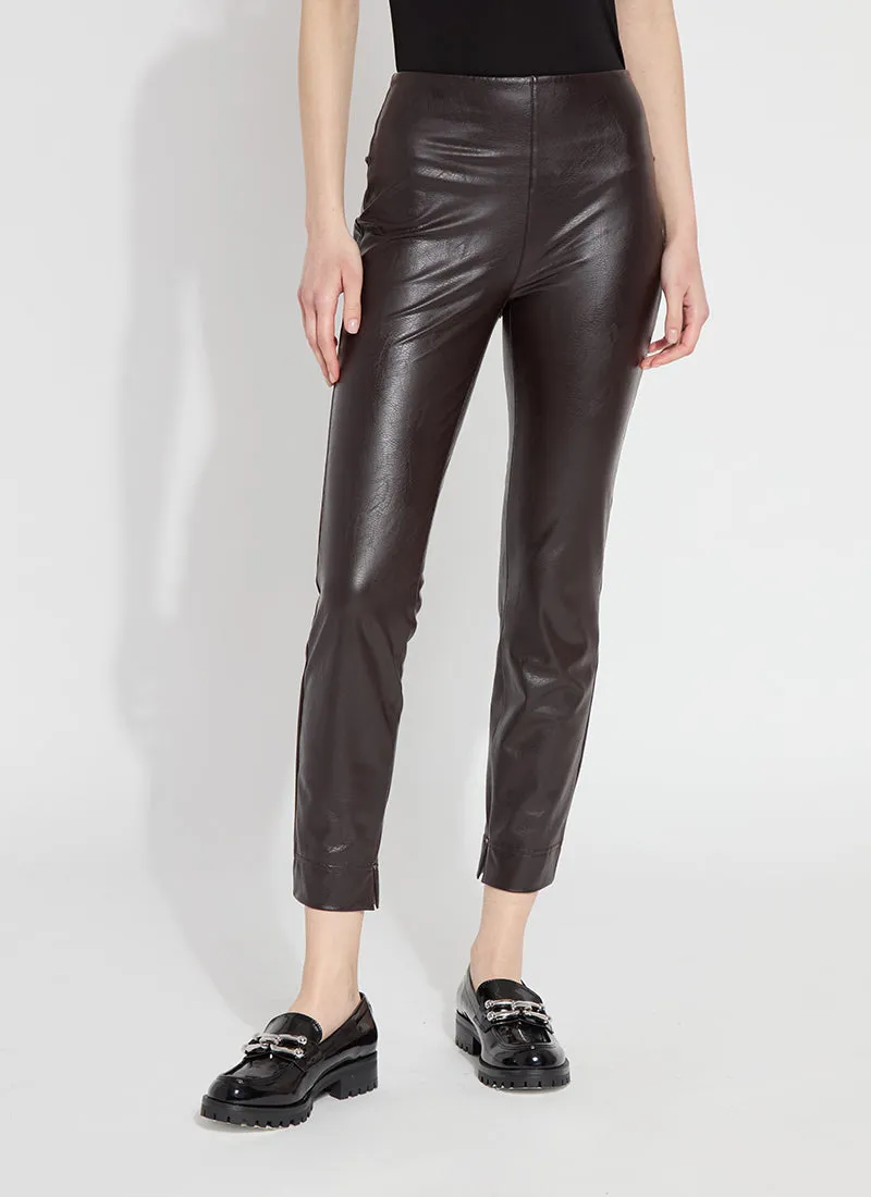 Faux Leather Ankle Grazer - Espresso