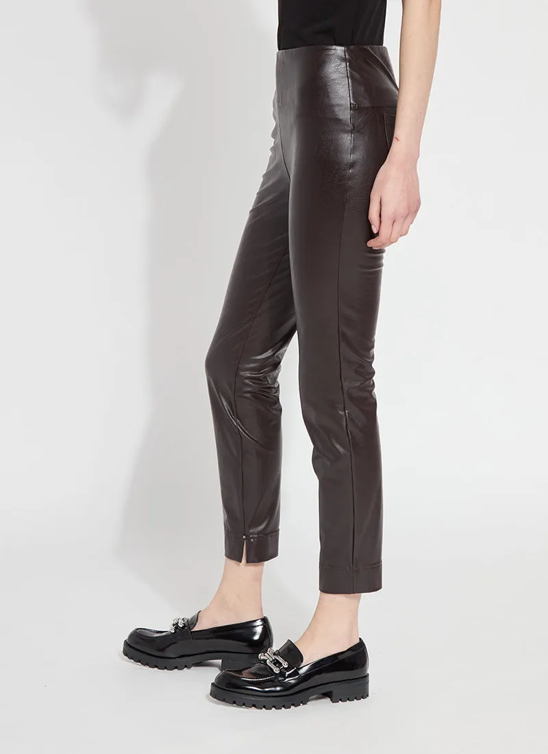 Faux Leather Ankle Grazer - Espresso
