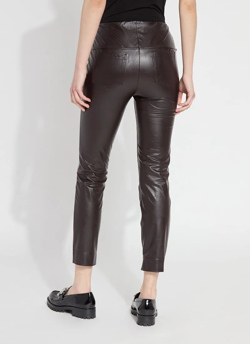Faux Leather Ankle Grazer - Espresso