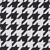 Houndstooth Asymmetric-Hem Shift Dress