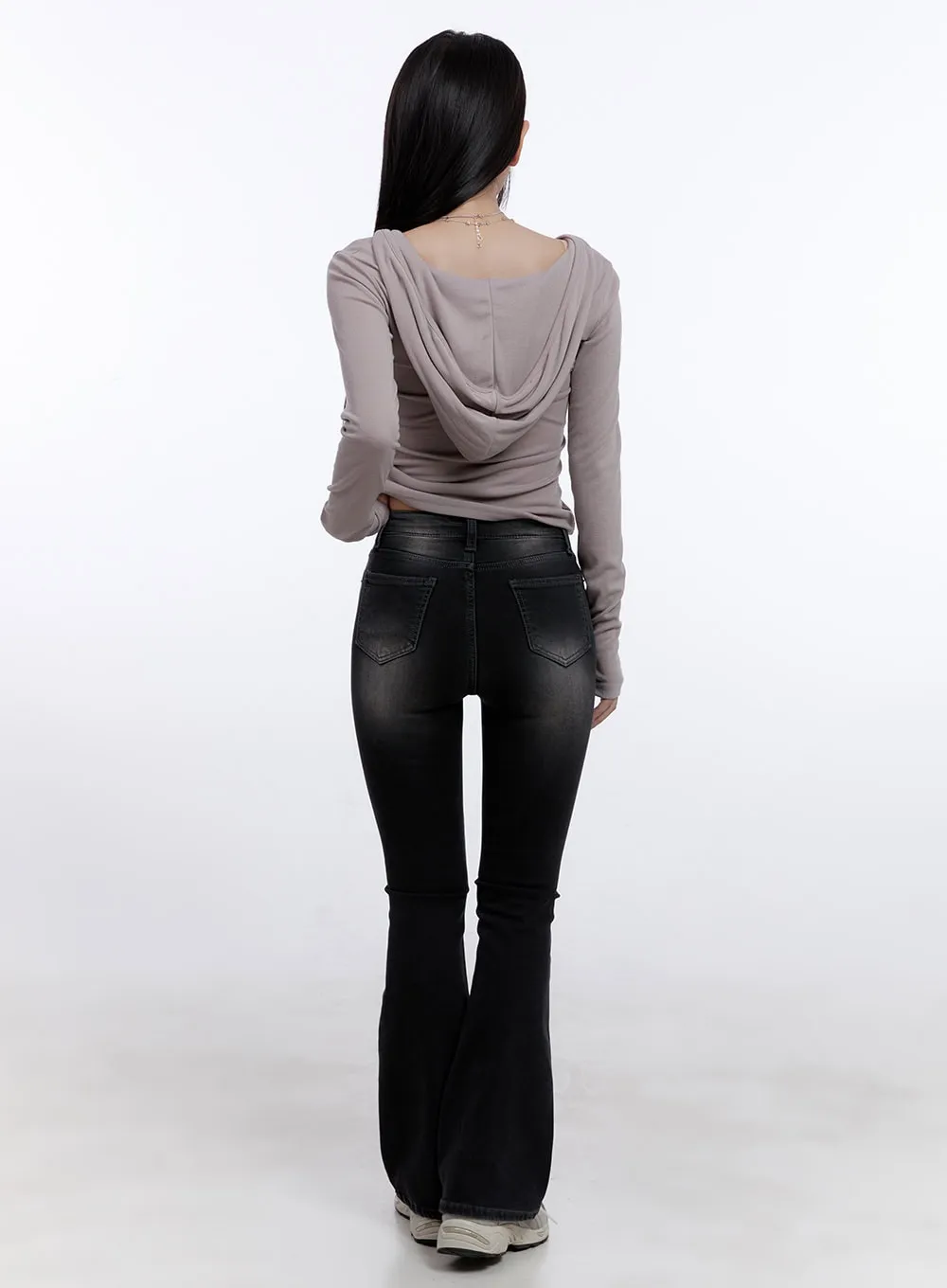 Janice Washed Flared Jeans CJ511