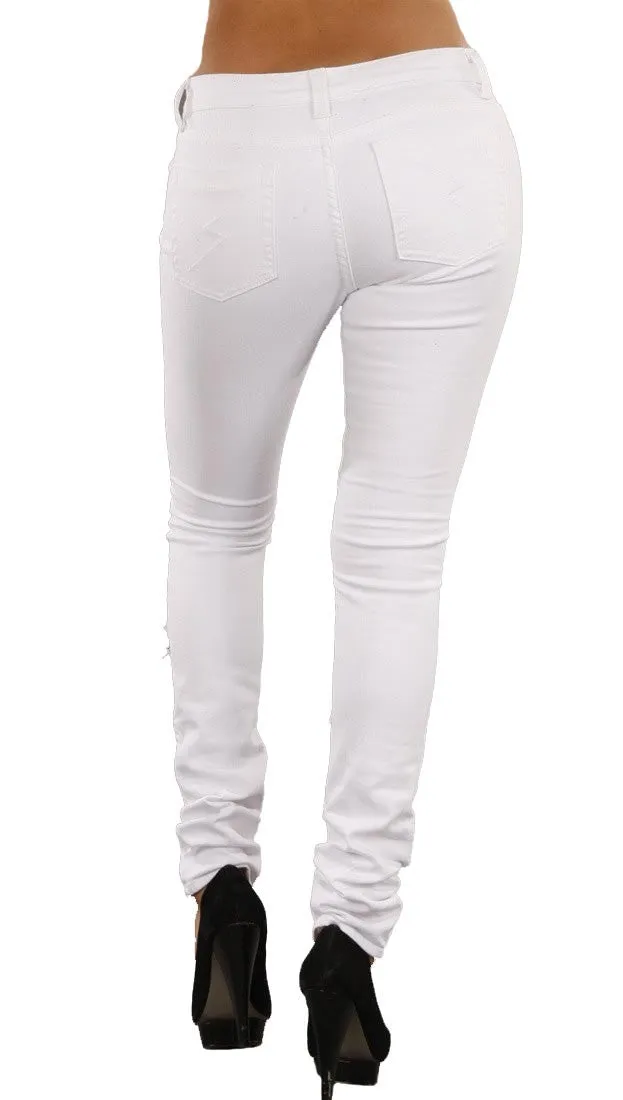Jet Thrash Skinny Jeans in White