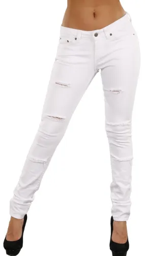 Jet Thrash Skinny Jeans in White