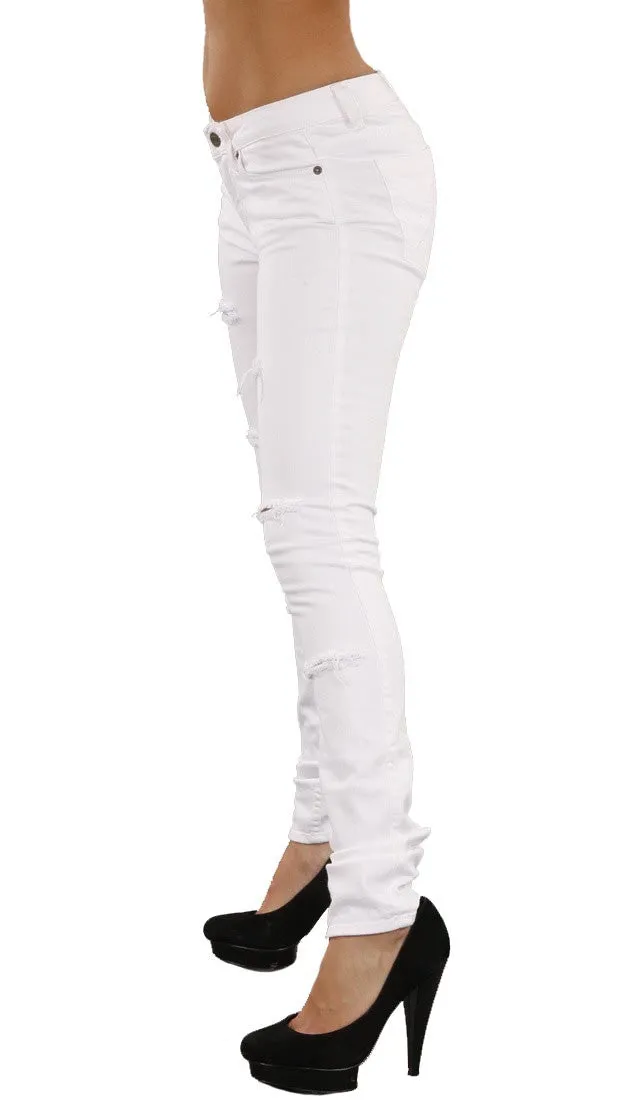Jet Thrash Skinny Jeans in White