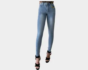 Light Washed Blue Denim Jeans - The Milano