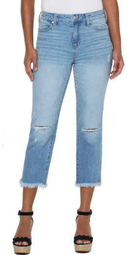 LIVERPOOL NON SKINNY SKINNY HIGH RISE W FRAY HEM