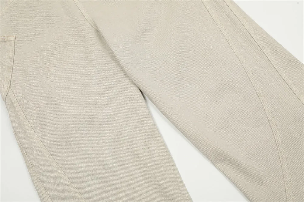 Men's American-style Solid Color Straight Jeans