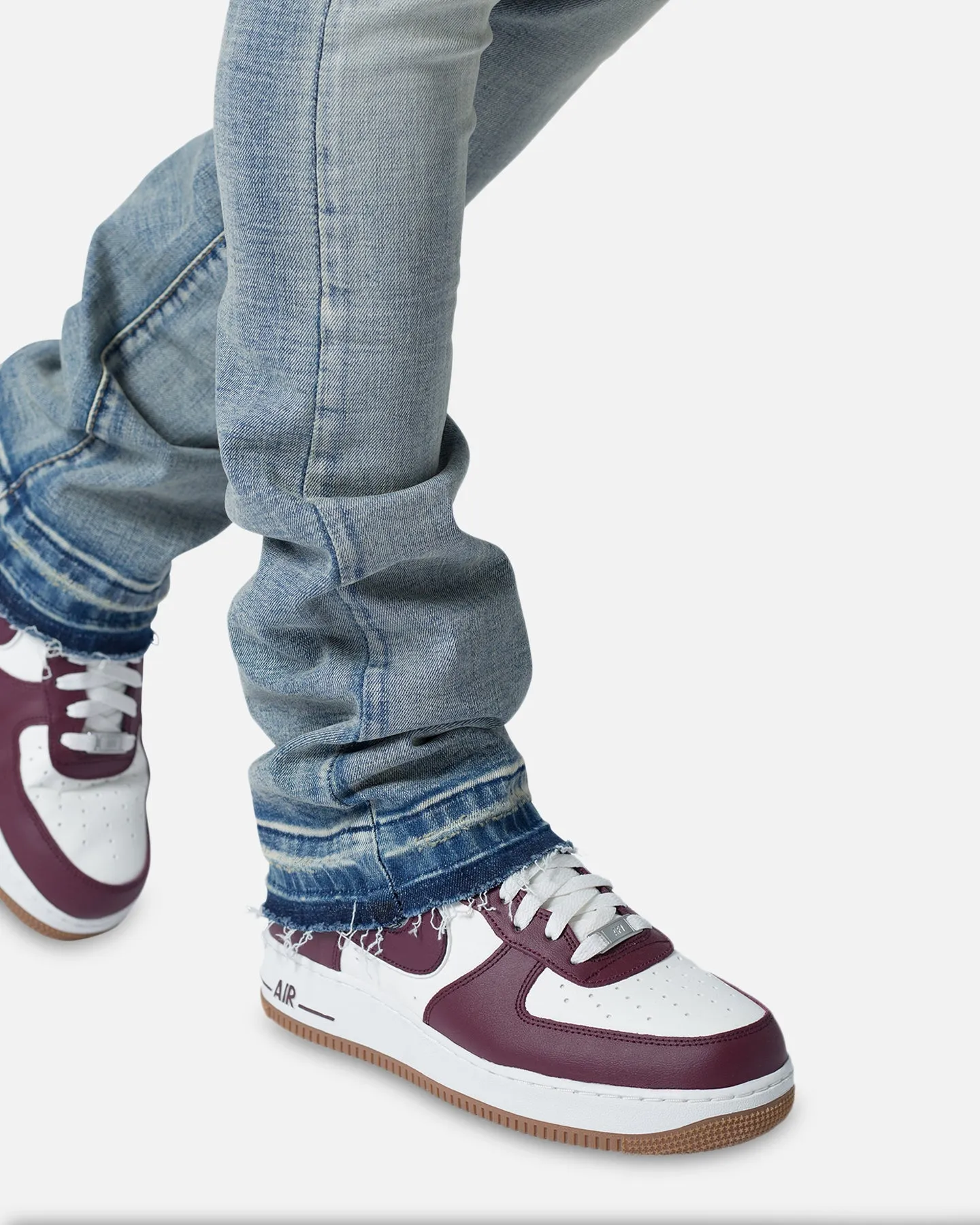 MNML X514 Skinny Stacked Denim Jeans Medium Blue