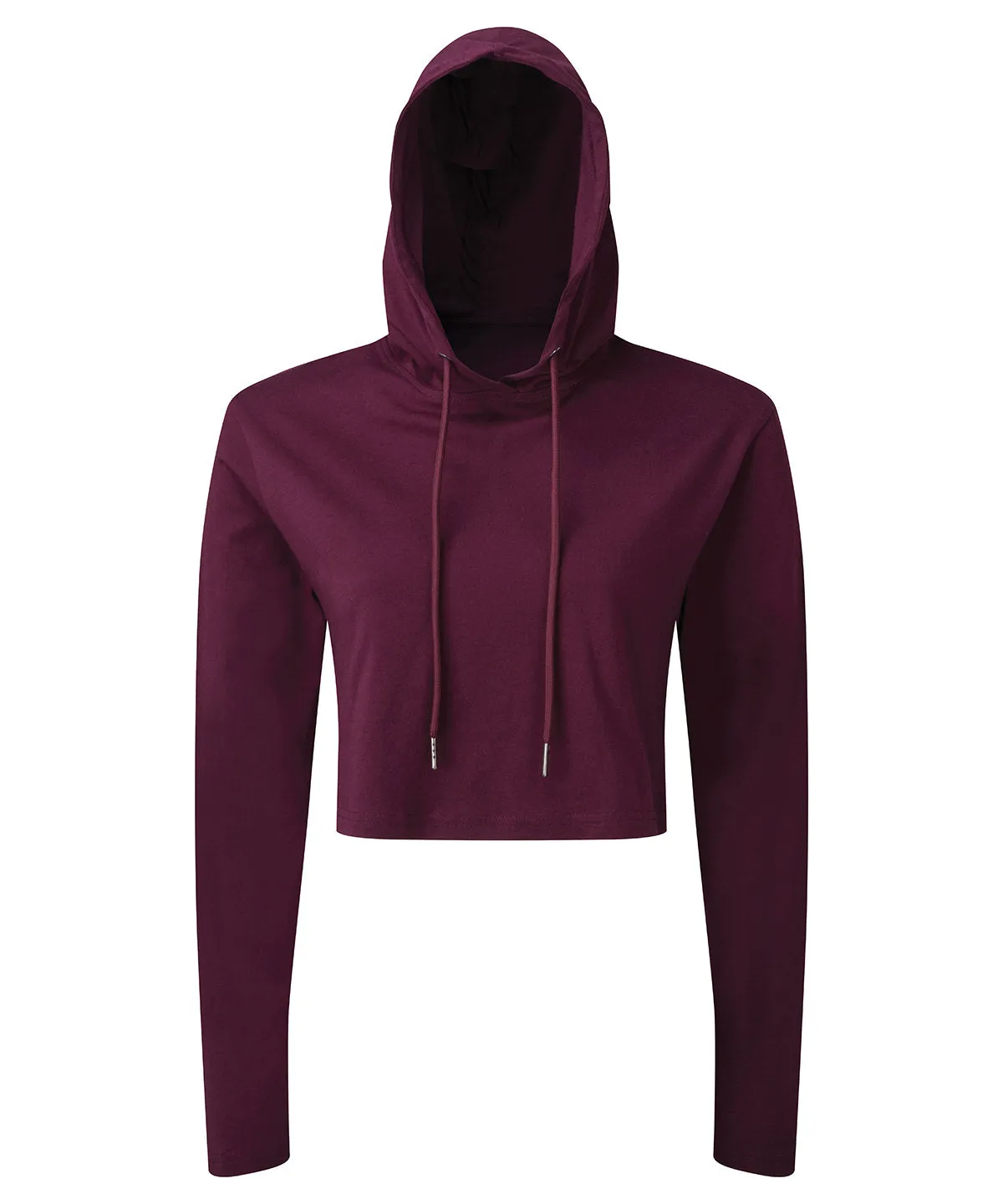 Olive - Women's TriDri® cropped hooded long sleeve t-shirt