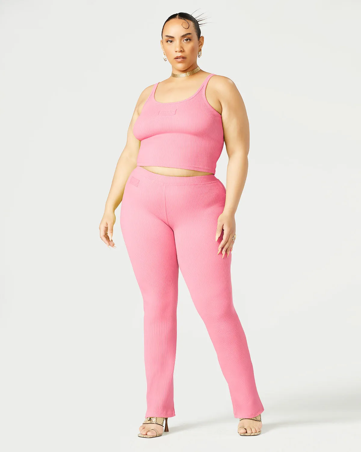 Ribbed Flared Pant