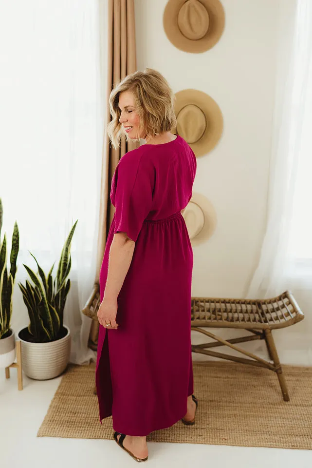 Side Slit Woven Maxi