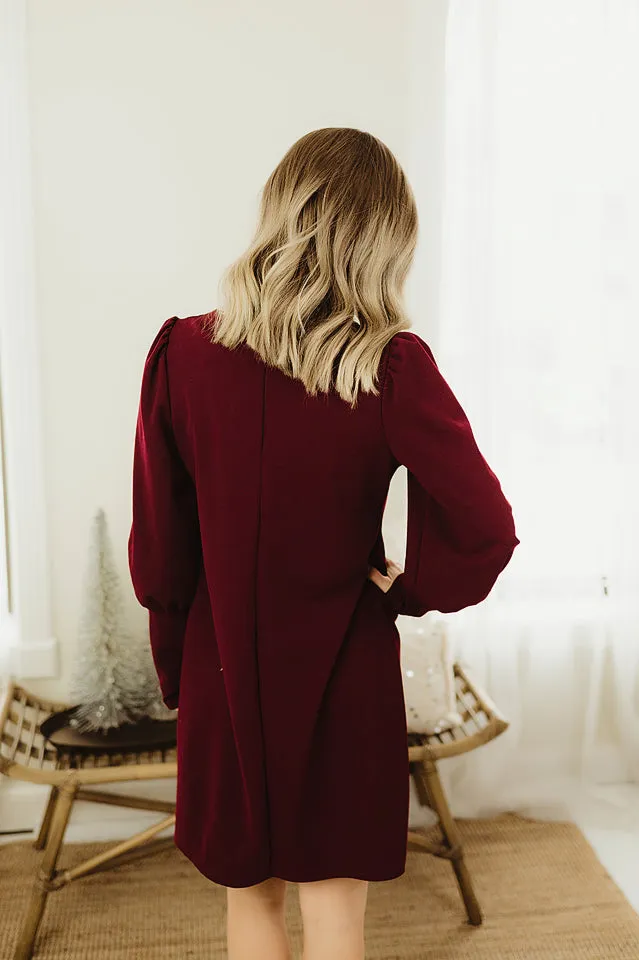 Solid Shift Dress