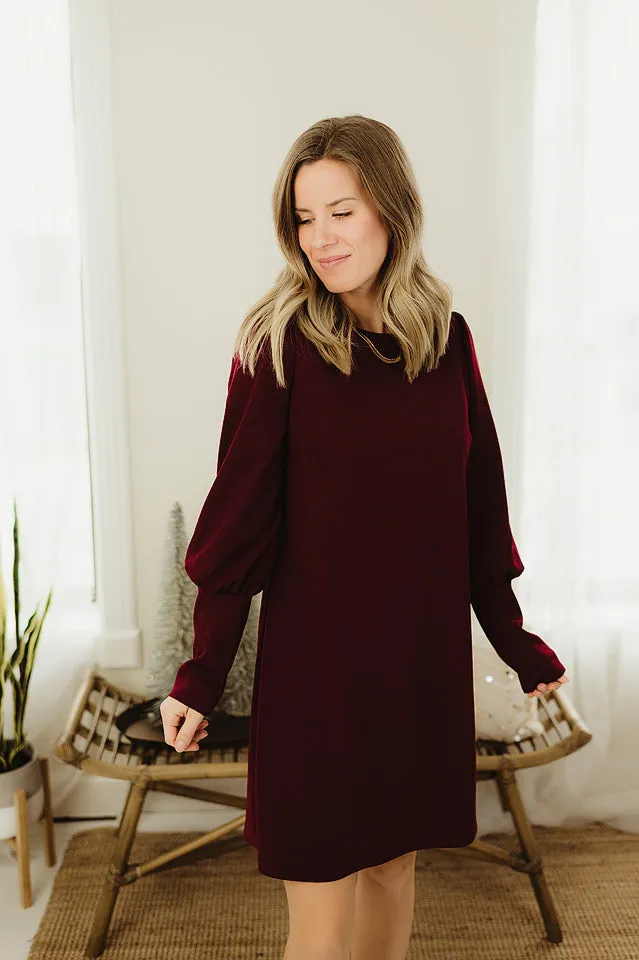 Solid Shift Dress