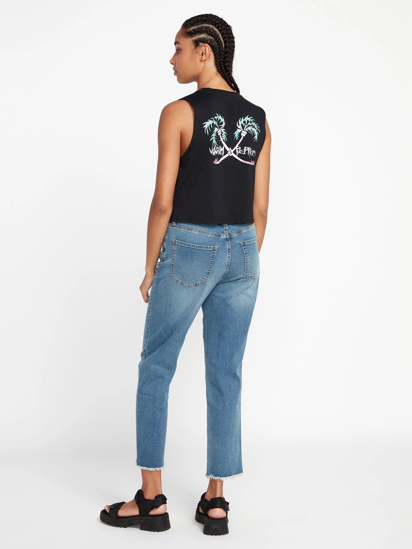 Stone Step Hirise Pants - Jasper Blue