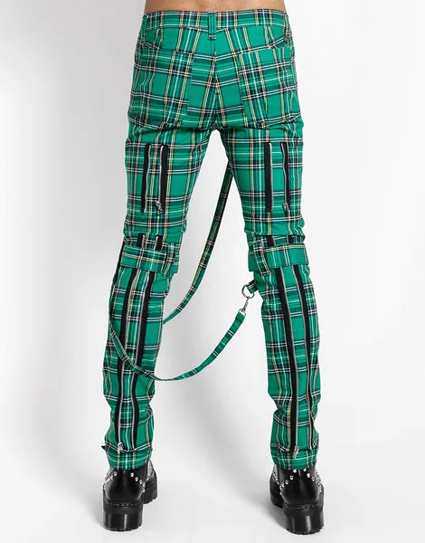 UNISEX Green Plaid Bondage Pant