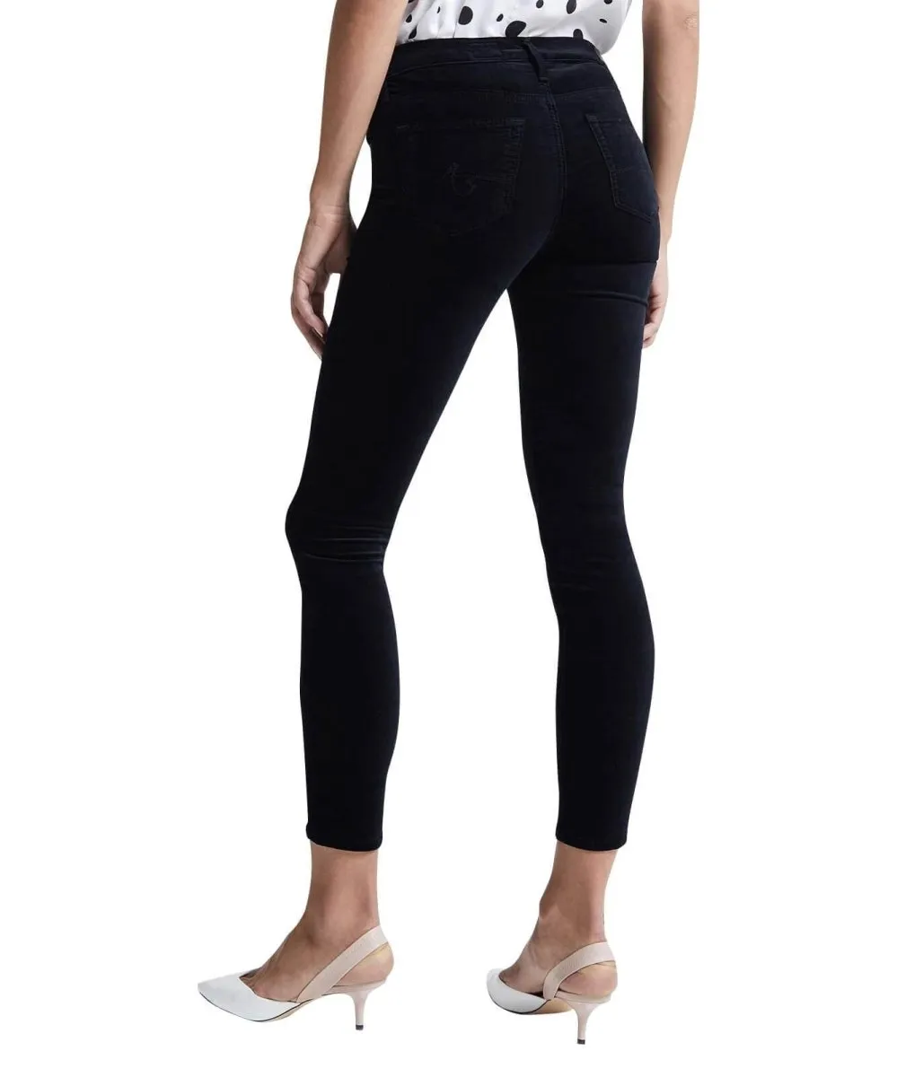 Velvet Legging Ankle, Super Black