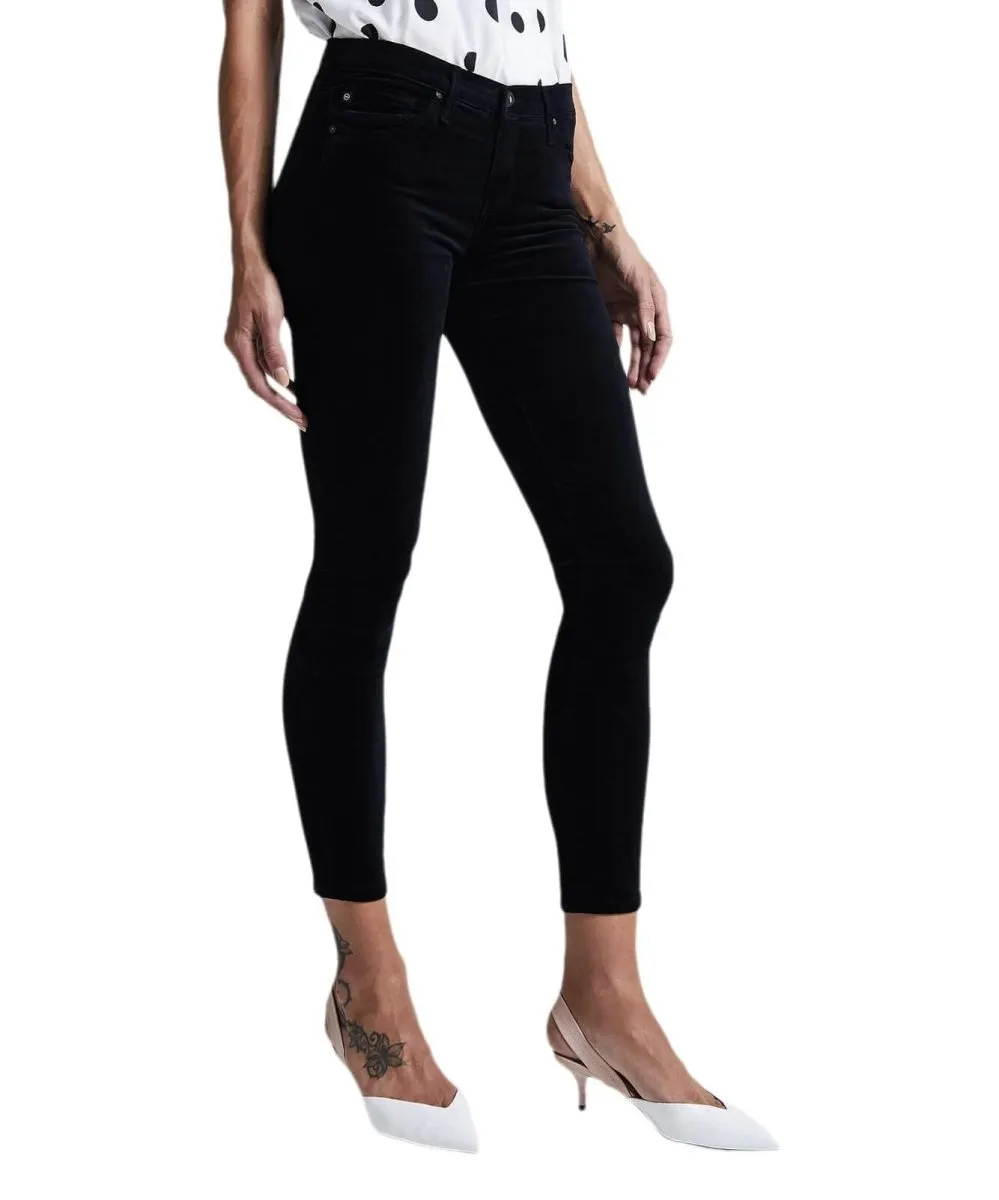 Velvet Legging Ankle, Super Black
