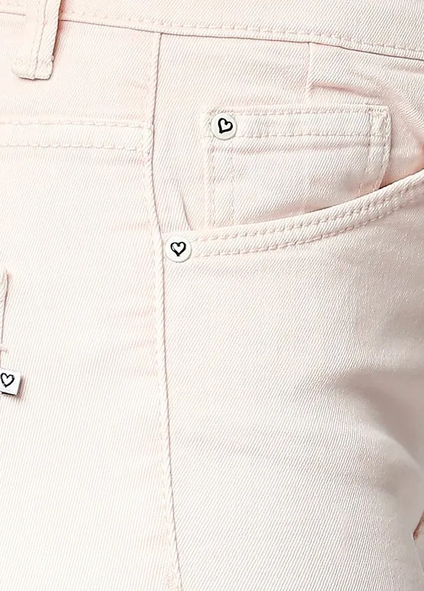 Women's High-Waist Peach Skinny Jeans